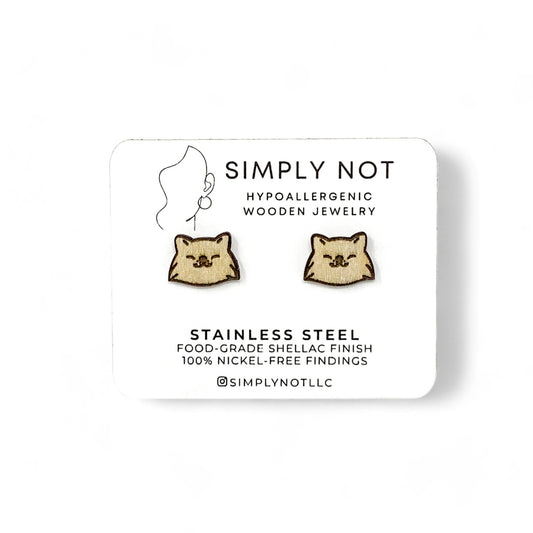 Pomeranian Dog Stud Earrings