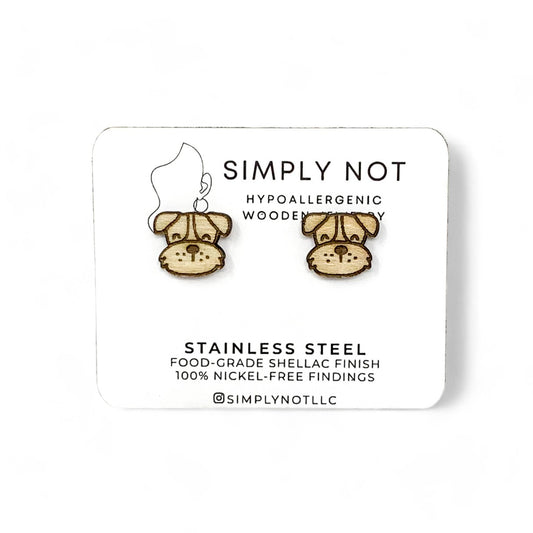 Scottish Terrier Dog Stud Earrings