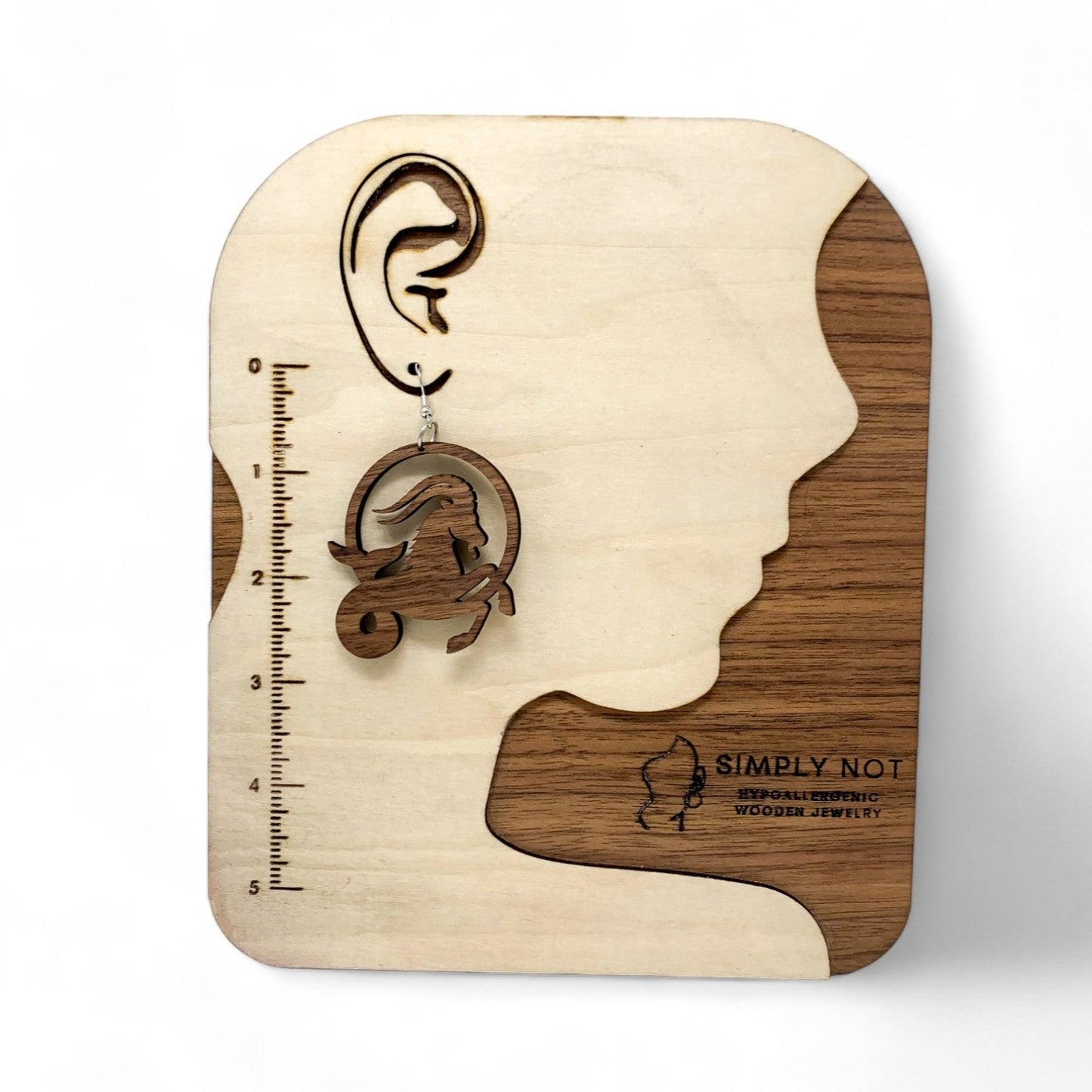 Capricorn Zodiac Sea Goat Hoop Earrings