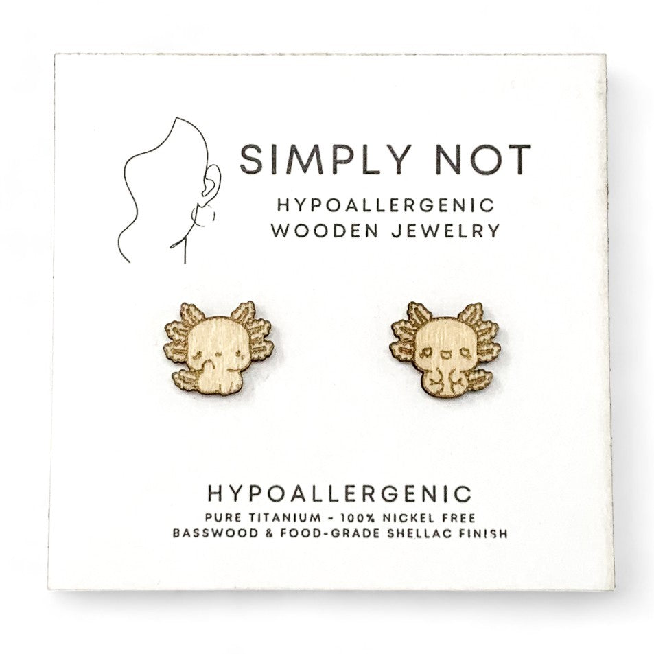 Axolotl Stud Earrings - Waving Hello