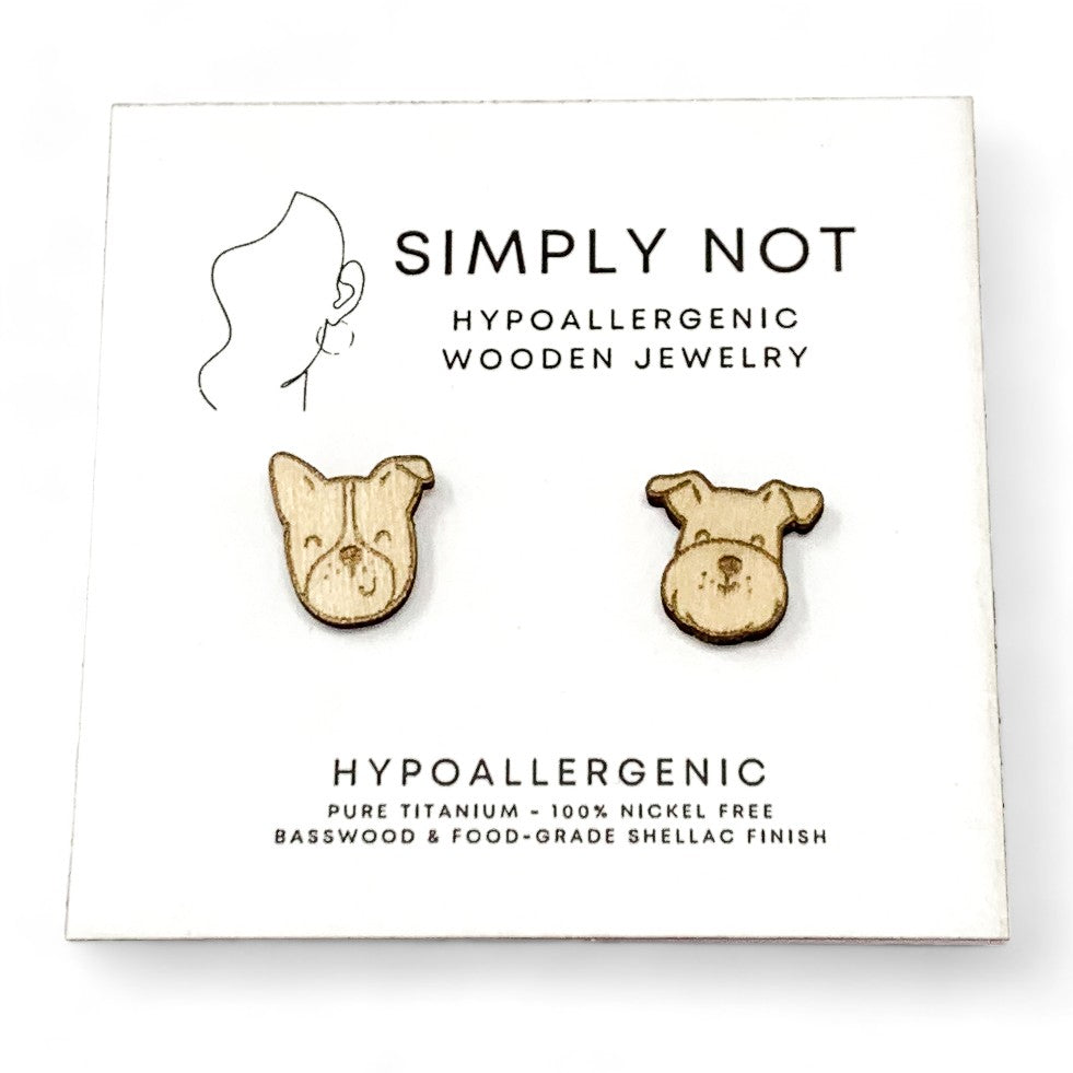 Border Collie Dog Stud Earrings