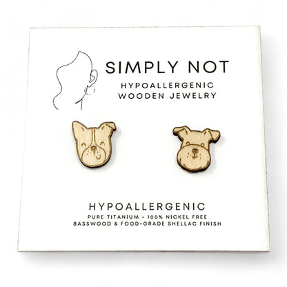 Border Collie Dog Stud Earrings