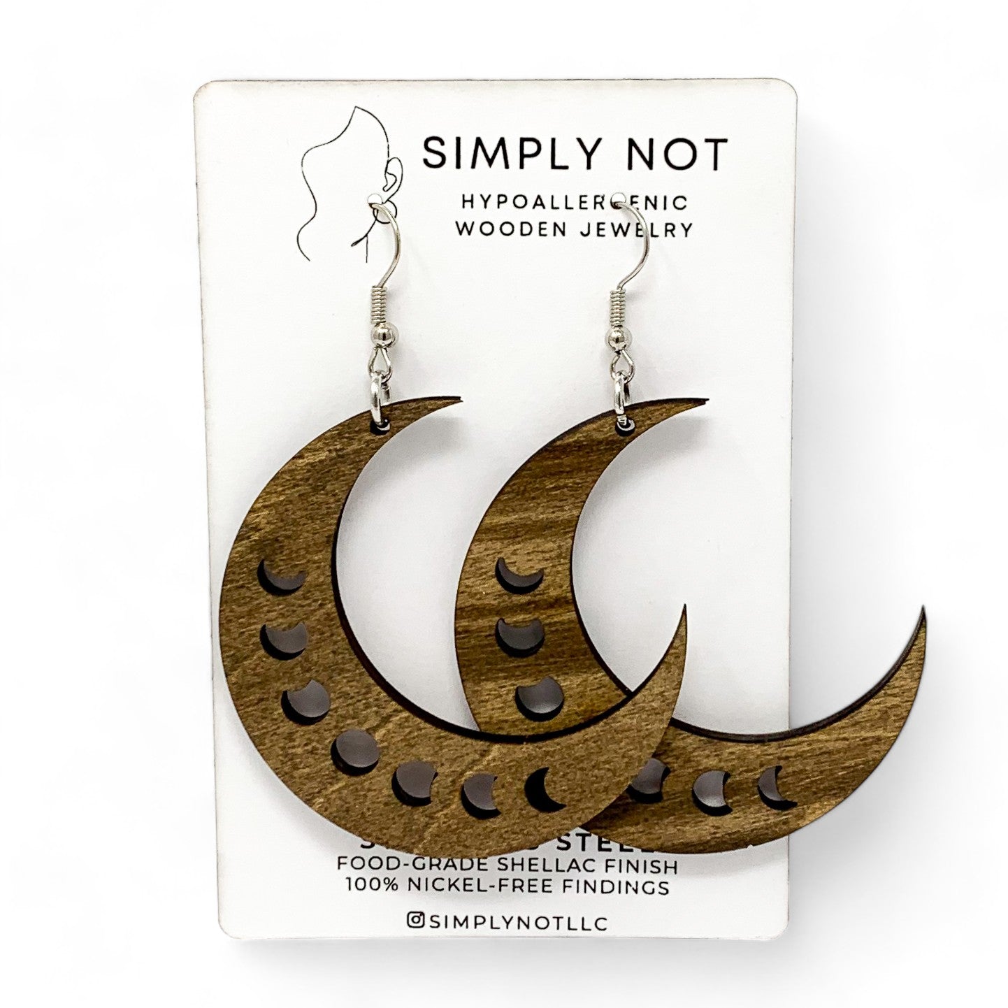 Crescent Moon Phase Earrings