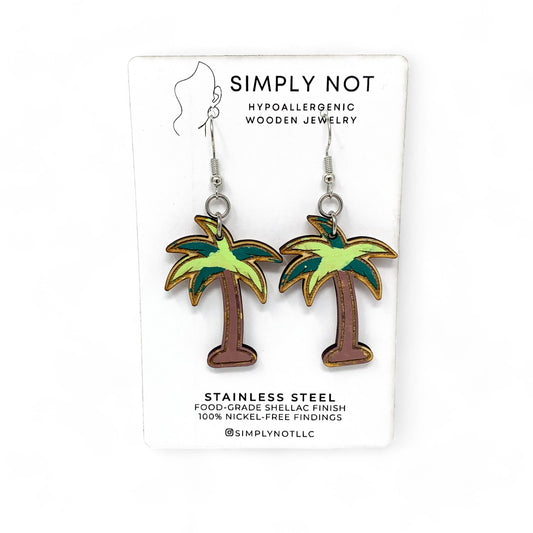 Palm Tree Earrings by 9-year-old AT