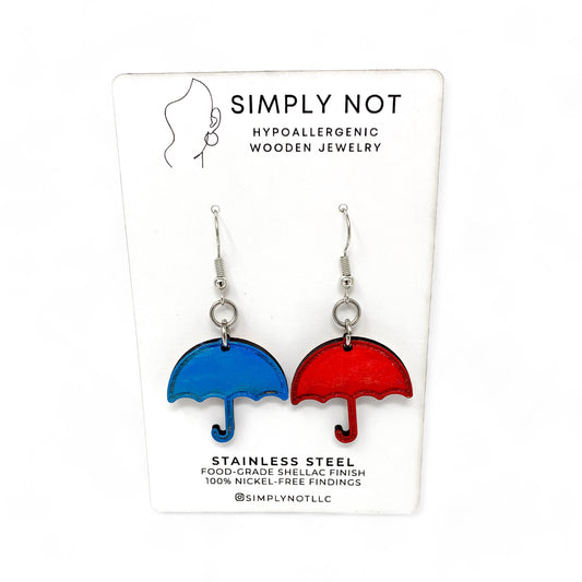 Umbrella Earrings by 9-year-old AT