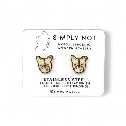 Border Collie Dog Stud Earrings