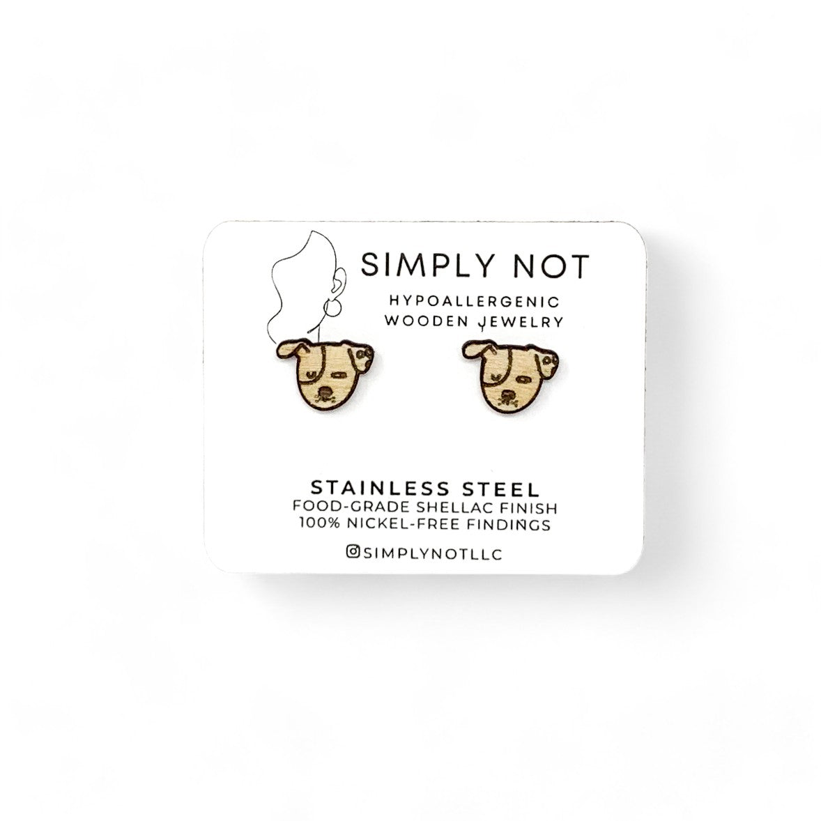 Jack Russel Terrier Dog Stud Earrings