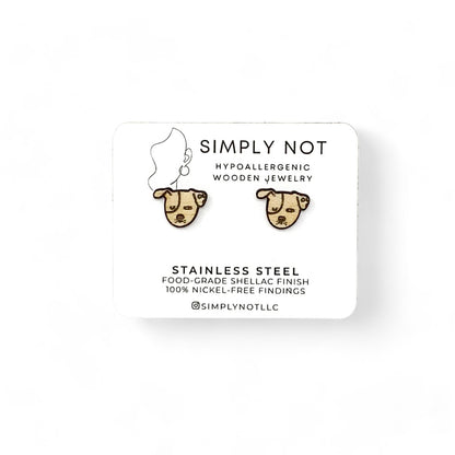 Jack Russel Terrier Dog Stud Earrings