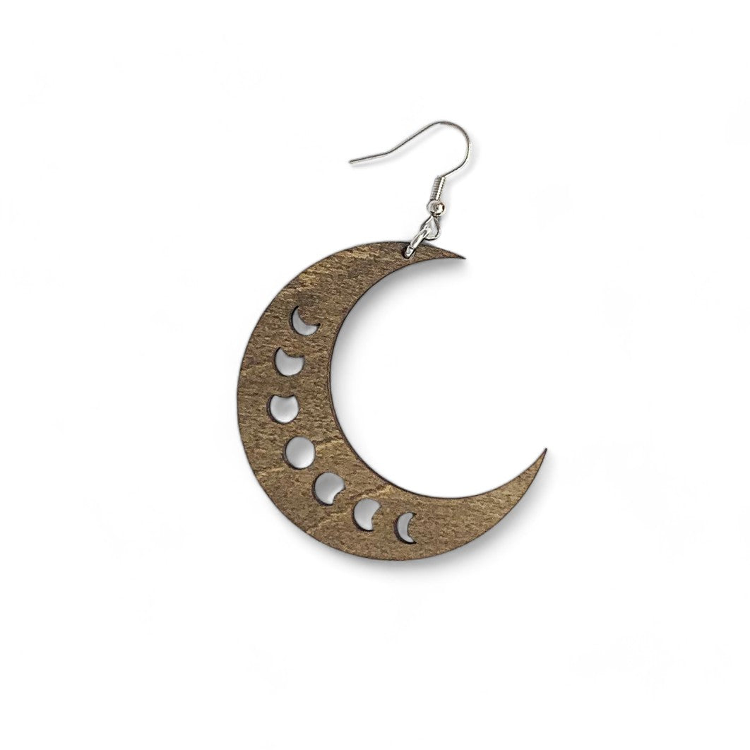 Crescent Moon Phase Earrings