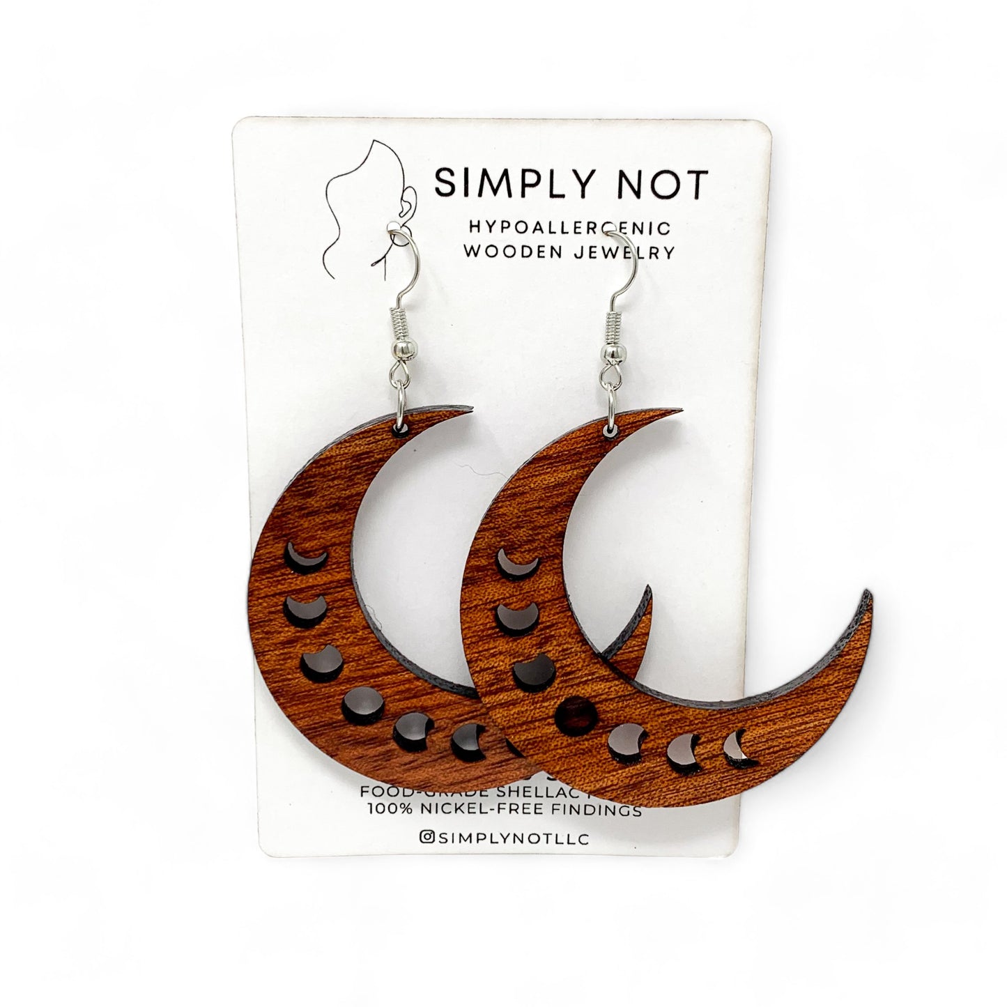 Crescent Moon Phase Earrings