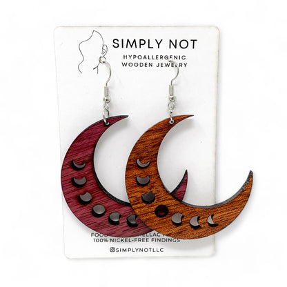 Crescent Moon Phase Earrings